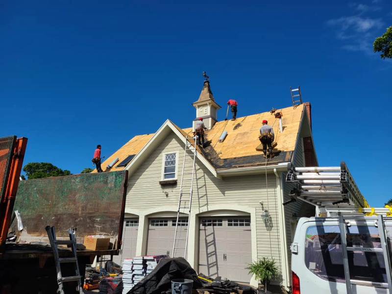 Completed residential roof installation by De La Rosa Roofing